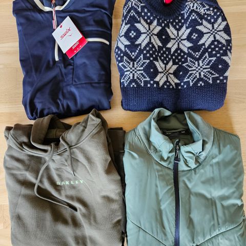 4 stk genser til vinterbruk Oakley / Swix / Ulvang