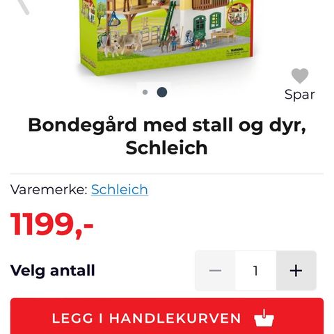 Schleich 42407 Bondegård med stall og dyr