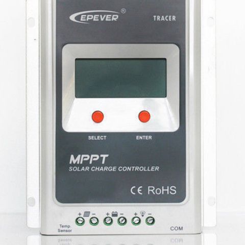 MPPT solcelleregulator + solcellepanel