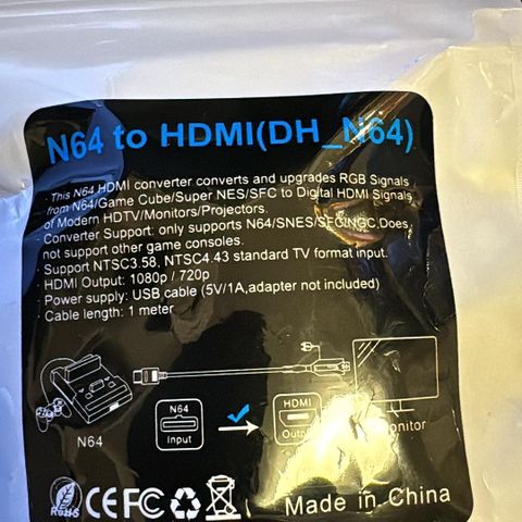 N64 HDMI konverter