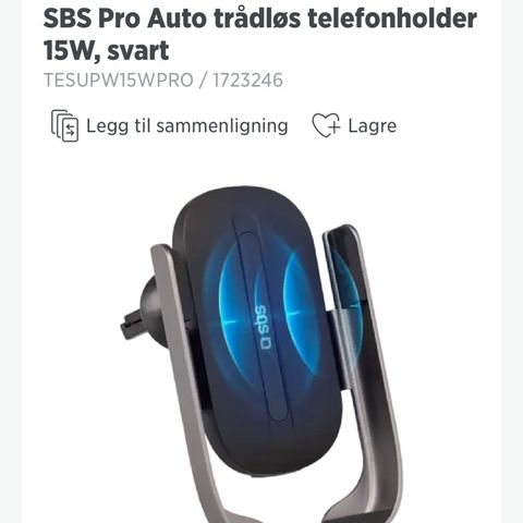 Sbs pro auto mobilholder for bil