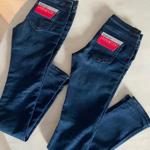 Dame - Replay Hyperflex jeans 2 stk nye