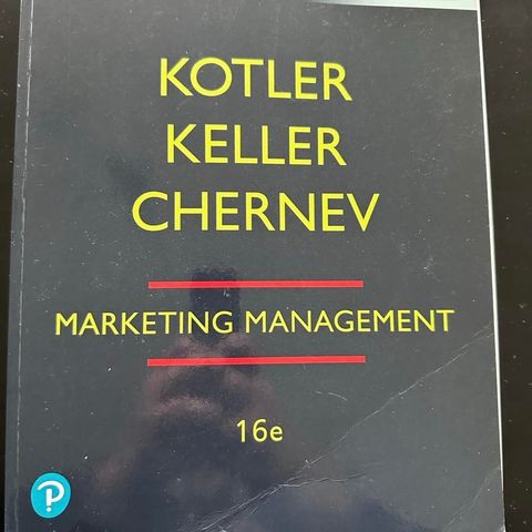 Marketing Management 16e - Kotler - Keller - Chernev