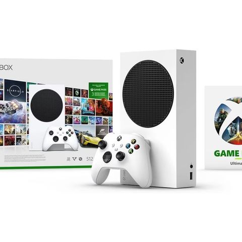 6 MND Xbox Series S 512GB + 2 stk Xbox Wireless kontroller