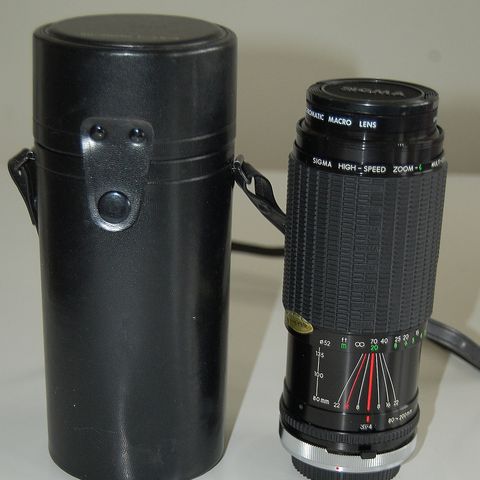 Sigma High Speed  Zoom MC 3.5-4/80-200mm Canon FD Mount,Achromatic Macro linse+
