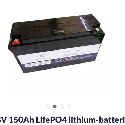 Ontario 12.8V 150Ah LifePO4 lithium-batteri