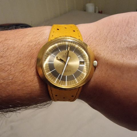 Omega Automatic Geneve Dynamic 18K.  Antageligvis den eneste til salg i Norge!