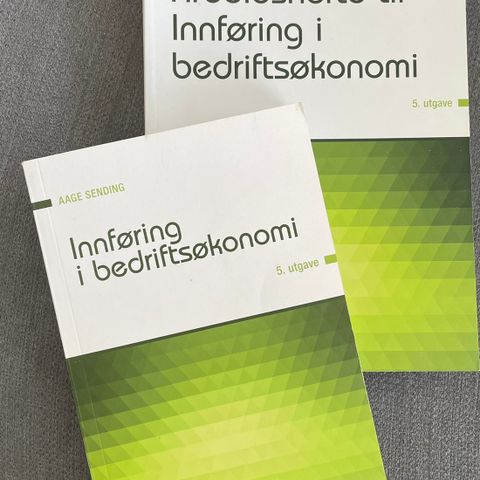 Innføring i bedriftsøkonomi 5. utgave m/ arbeidshefte