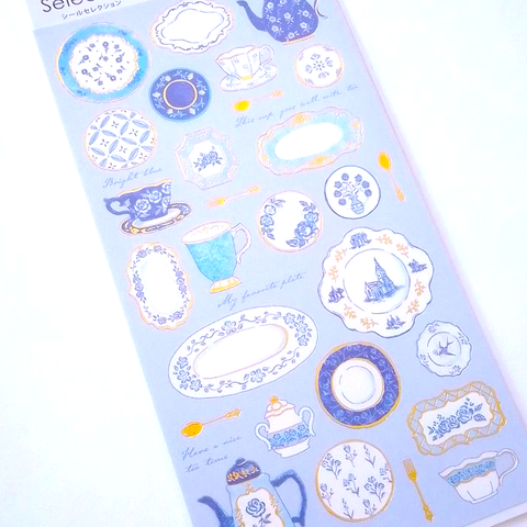 Eksklusive Stickers til Scrapbooking fra Japan! "Porselen Samling" (Kawaii)