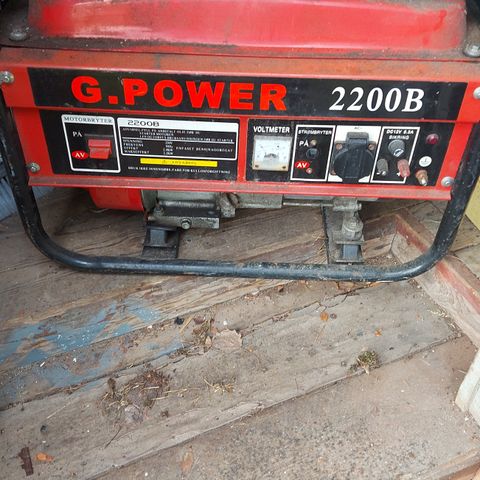 G.power 2200B, Strømaggregat selges.
