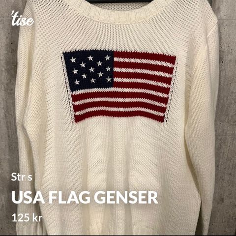 USA flagg genser