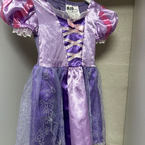 Karneval kostyme lilla prinsesse kjole💜 104 cm