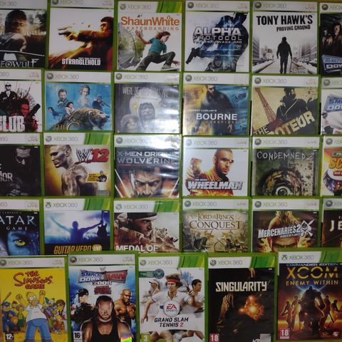 Xbox 360 spill til salg.