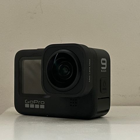 GoPro Hero 9 + Max Lens Mod og masse ekstra utstyr