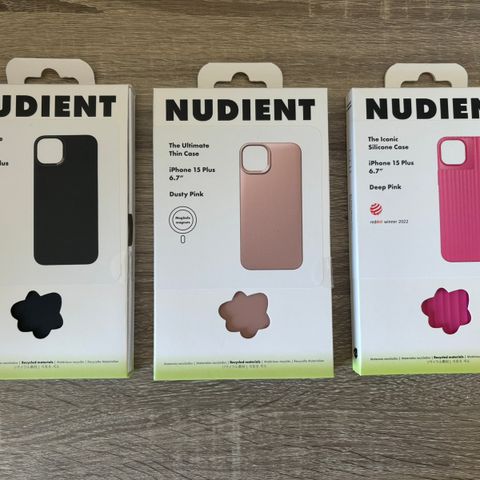 HELT NYE! NUDIENT MOBILDEKSEL / iPHONE CASE