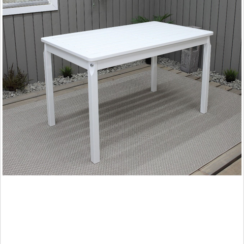 Hagebord i hvitmalt tre, ubetydelig brukt!