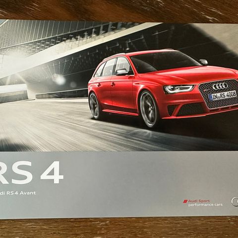 Brosjyre av Audi RS4 Avant - 03/2012