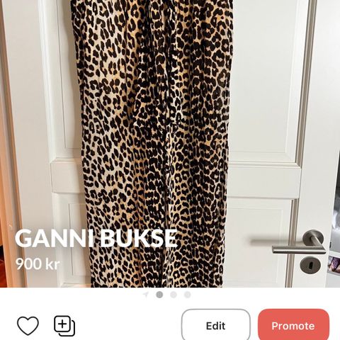 Leopard bukser fra Ganni