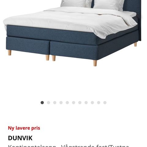 Dunvik Ikea seng 160 x 200