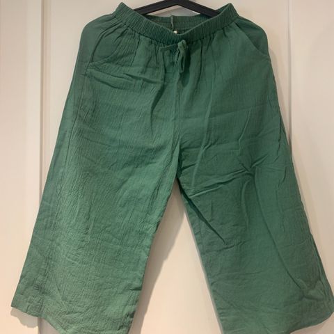 Grønne bukser i lin dame