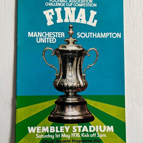 Program Manchester United - Southampton FA Cup Finale 1976