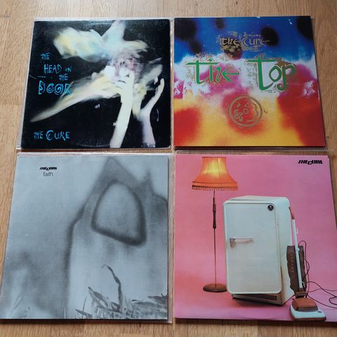 THE CURE LP gamle/første pressinger wish top faith seventeen seconds