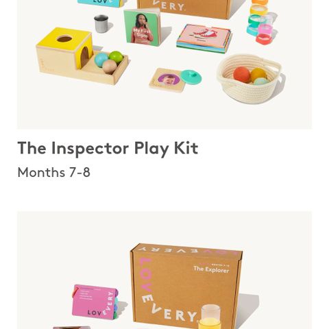 Lovevery play kits ønskes kjøpt