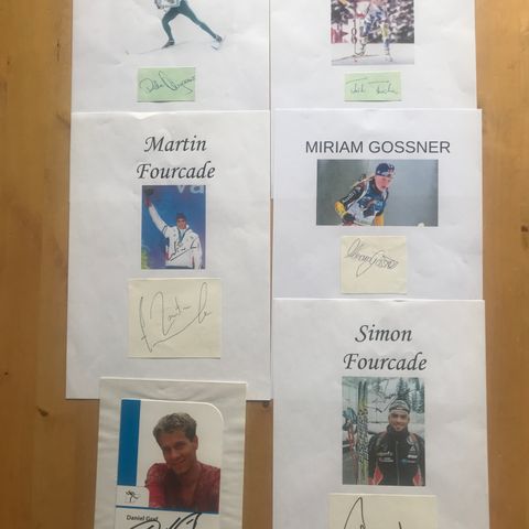 Autografer - INTERNASJONALE SKISKYTTERE