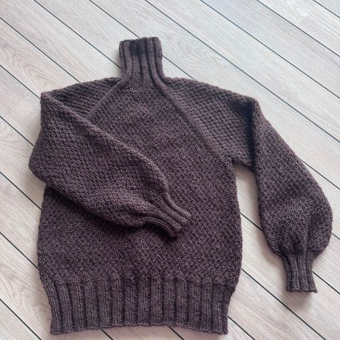 Hjemmestrikk, Trøffelsweater fra Knitting for Olive