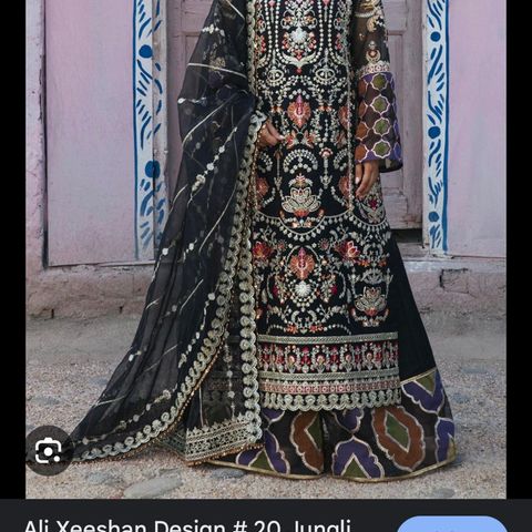 Ali Xeeshan Jungli ferdigsydd nydelig dress selges