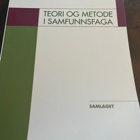 teori og metode i samfunnsfaga