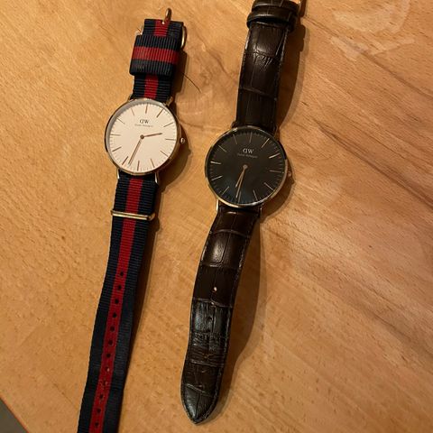 2 stk Daniel Wellington klokker