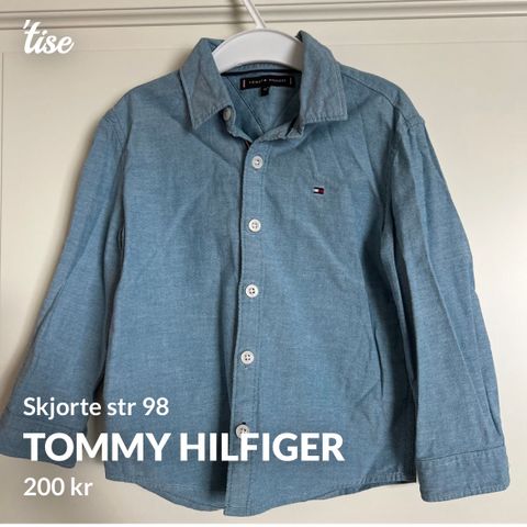 Pent brukt skjorte fra Tommy Hilfiger størrelse 98