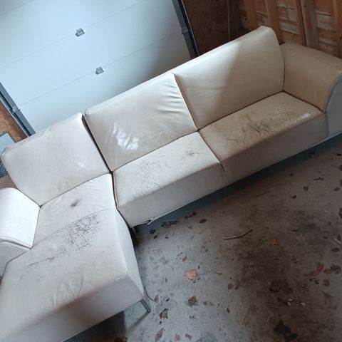 Skinn sofa