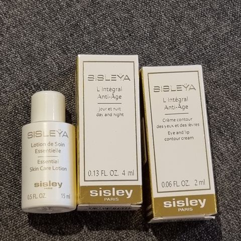 Sisley sisleya anti aging tester lotion day and night cream og eye and lip