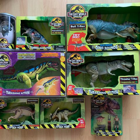 Har du noen graderte Kenner Jurassic Park/TLW leker? Eller ugradert mint i boks?