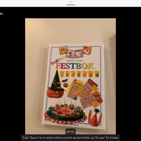 Barnas Festbok, innbundet bok