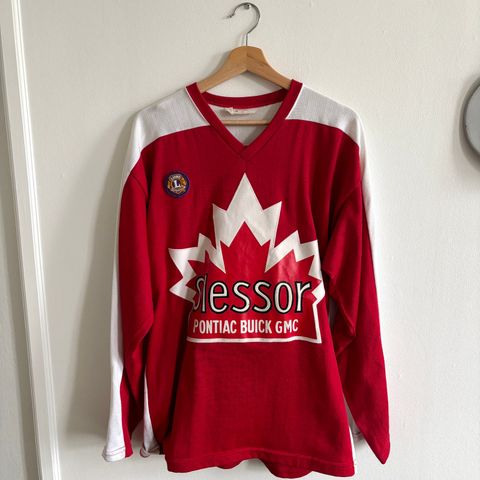 Vintage Canada hockeydrakt fra 80-tallet