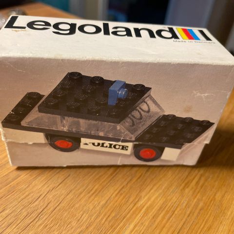 Lego Police 611 med eske og bruksanvisninf