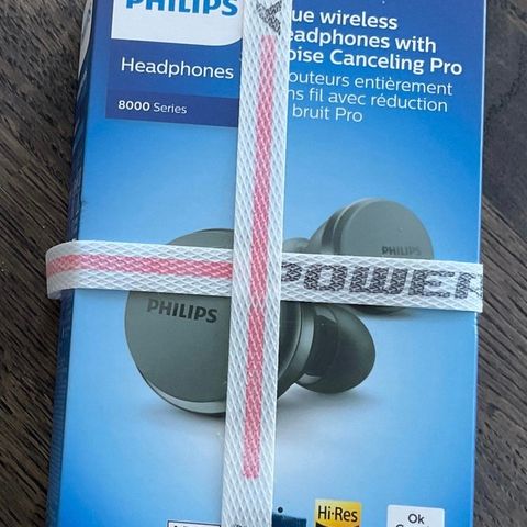 Ligger forseglet i esken Philips TAT8506BK trådløse hodetelefoner ca1156+frakt