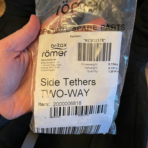 britax two way side tethers