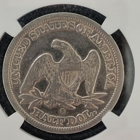 Halv US dollar 1845 - O.