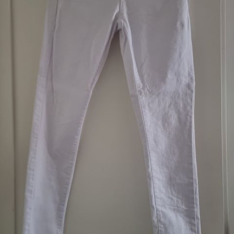 Ny hvit jeans bukse str S 36