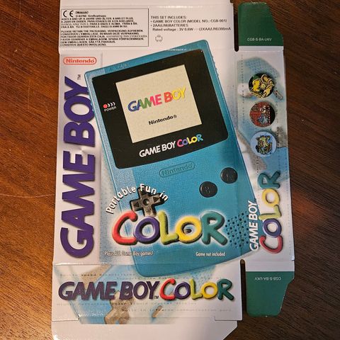 Gameboy Color Teal eske ubrukt!