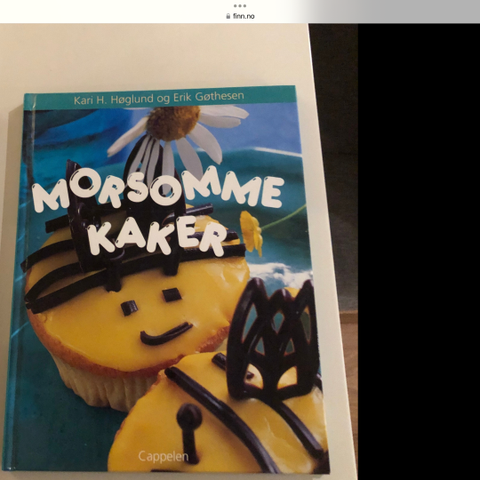 Morsomme kaker, innbundet bok