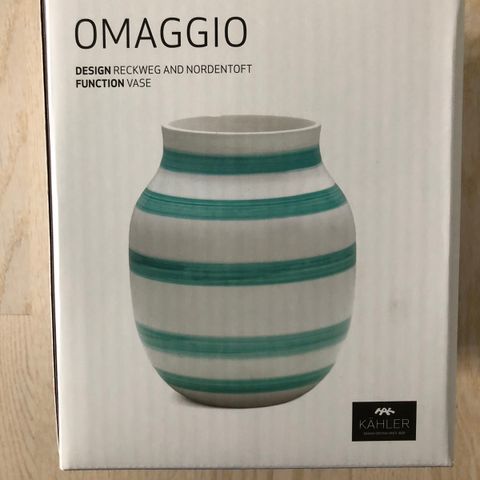 Kähler Omaggio vase 20 cm grønn