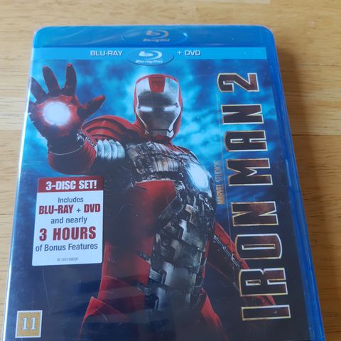 Iron man 2, Blu ray og Dvd, Ny i plast