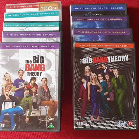 DVD - The Big Bang Theory sesong 1 - 6 .