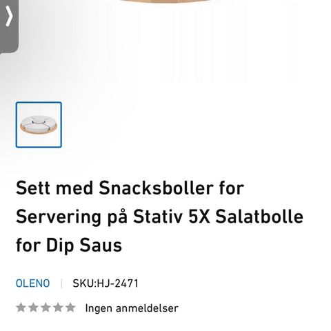 Sett med snacksbolle