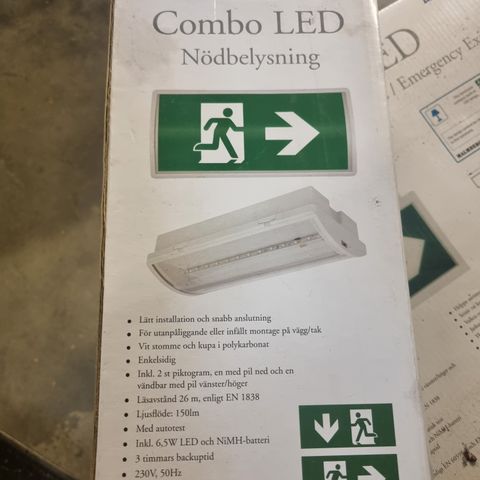 Rømningslys / nødlys LED